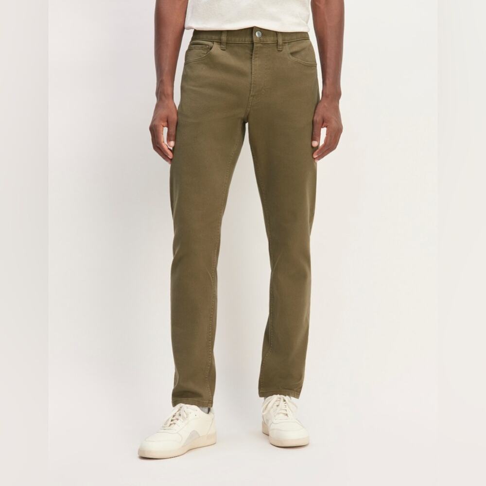 Everlane Organic Cotton Stretch Twill 5-Pocket Pants Beech NEW Men's‎ Size 33x32